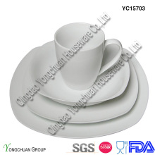 Porcelain White Dinner Set of 4 on Promotion